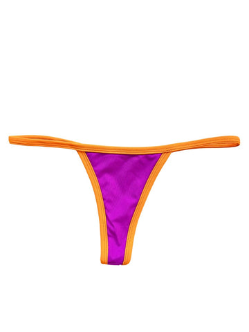 CALCINHA IPANEMA FITA - ROXO + LARANJA