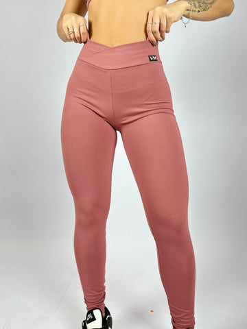 CALÇA LEGGING CÓS V - ROSA ANTIGO (EMPINA BUMBUM)