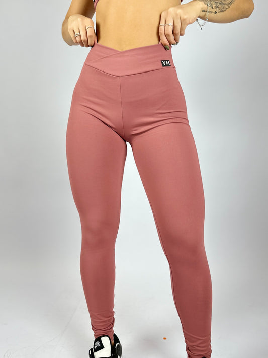 CALÇA LEGGING CÓS V - ROSA ANTIGO (EMPINA BUMBUM)