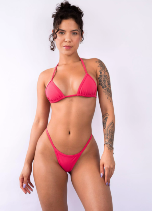 TOP CORTININHA MINI - CORAL VIBRANTE