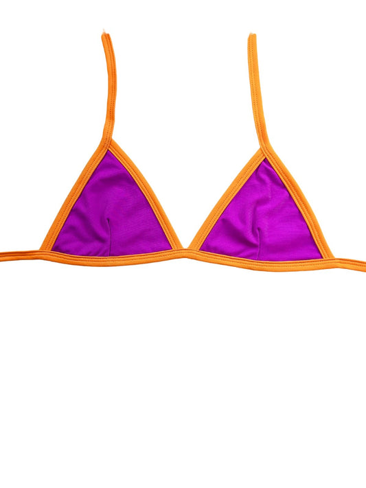 TOP IPANEMA - ROXO + LARANJA