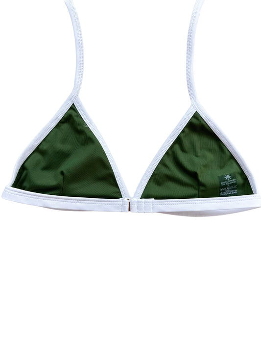 TOP FIXO - VERDE MILITAR COM VIÉS BRANCO