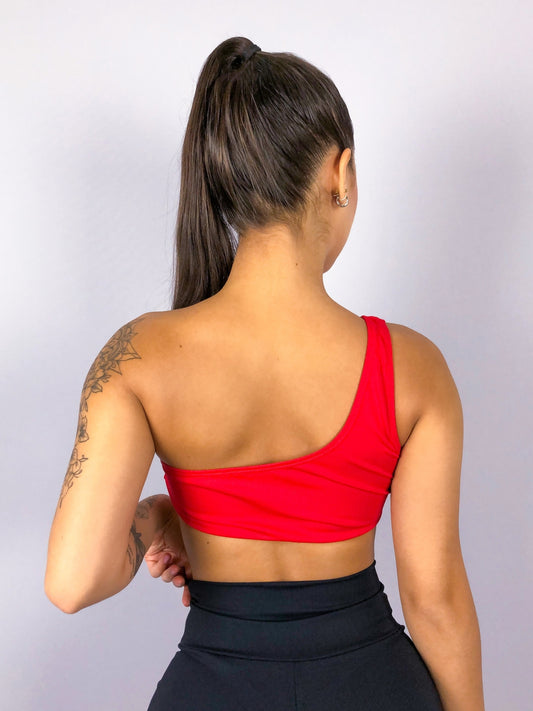 TOP OMBRO - VERMELHO