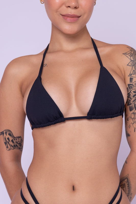 TOP CORTININHA - PRETO