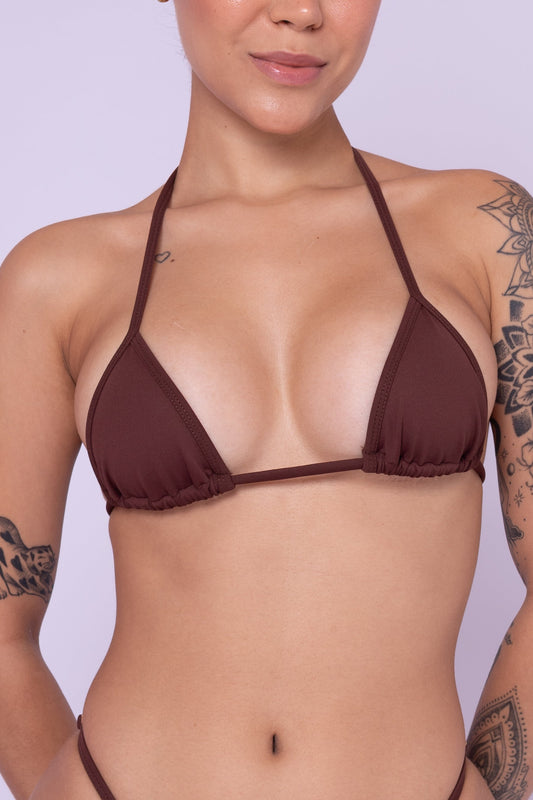 TOP CORTININHA MINI - MARROM