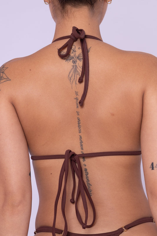 TOP CORTININHA MINI - MARROM