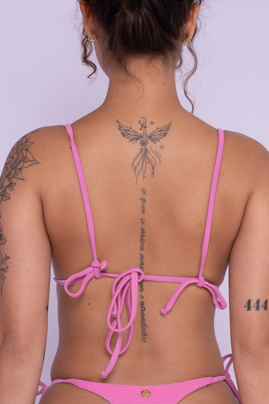 TOP CORTININHA - BLUSH TEXTURIZADO