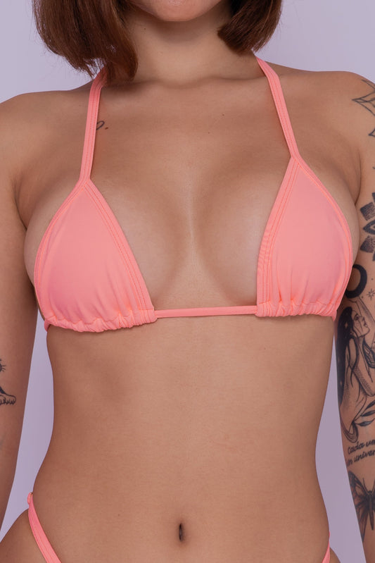 TOP CORTININHA MINI - ACID CORAL