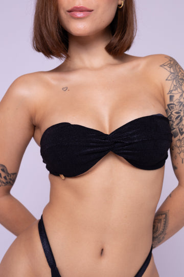 TOP LIA VELOUR - PRETO