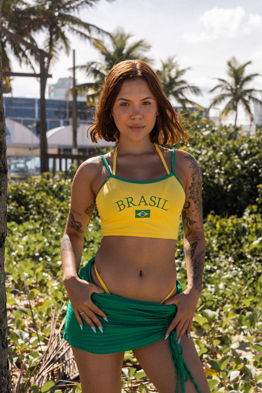 BLUSA ALCINHA - AMARELO BRASIL