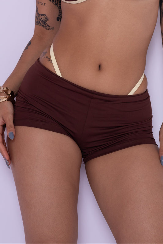 MINI SHORTS - MARROM (PRÉ-VENDA)