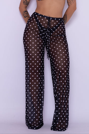 PANTALONA EM TULE - POÁ PRETO (PRÉ-VENDA)