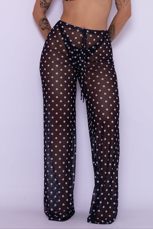 PANTALONA EM TULE - POÁ PRETO (PRÉ-VENDA)