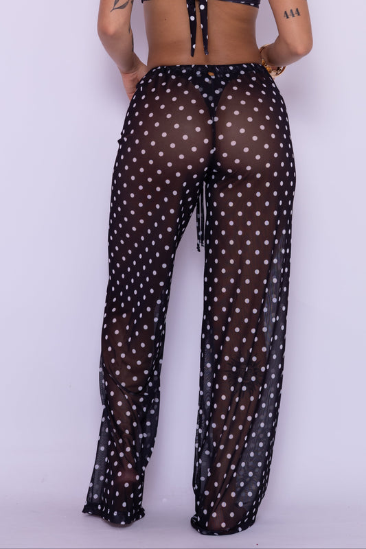 PANTALONA EM TULE - POÁ PRETO (PRÉ-VENDA)