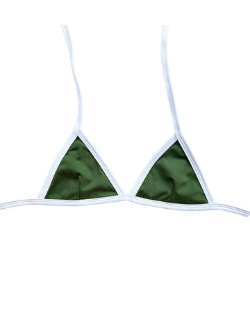 TOP IPANEMA - VERDE MILITAR + BRANCO