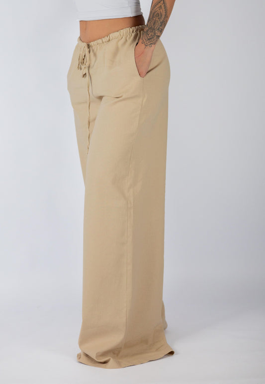 CALÇA DE LINHO - AREIA