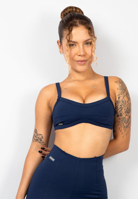 TOP AURA - AZUL MARINHO