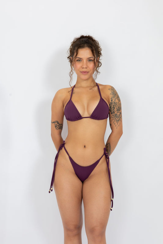 CALCINHA LACINHO - BERINJELA