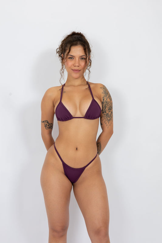 CALCINHA IPANEMA COM REGULAGEM - BERINJELA