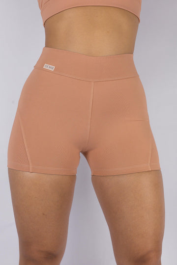 SHORTS RECORTE - NUDE