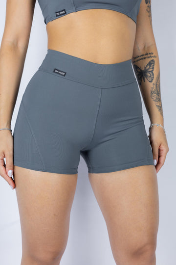 SHORTS RECORTE - GRAFITE