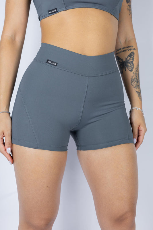 SHORTS RECORTE - GRAFITE