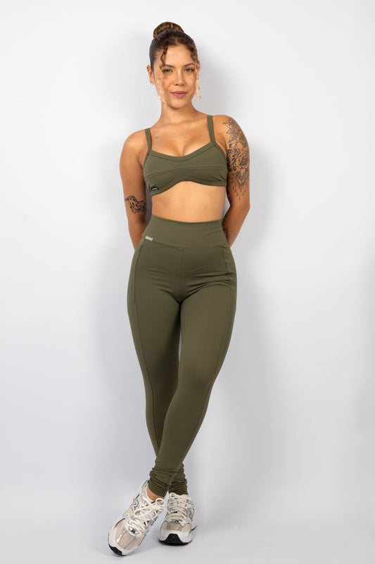 LEGGING HUG - VERDE MILITAR